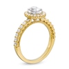 Thumbnail Image 2 of 1.00 CT. T.W. Oval Diamond Frame Engagement Ring in 10K Gold