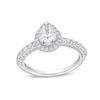 Thumbnail Image 0 of 1.00 CT. T.W. Pear-Shaped Diamond Frame Engagement Ring in 10K White Gold