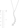 Thumbnail Image 3 of 2.00 CT. T.W. Journey Certified Lab-Created Diamond Curved Pendant in 14K White Gold (F/SI2)