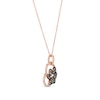 Le Vian® 0.30 CT. T.W. Chocolate Diamond® and Vanilla Diamond® Paw in Heart Pendant in 14K Strawberry Gold®