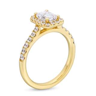 GIA-Graded Emerald-Cut Centre Diamond 1.50 CT. T.W. Frame Engagement Ring in 14K Gold (F/SI2)