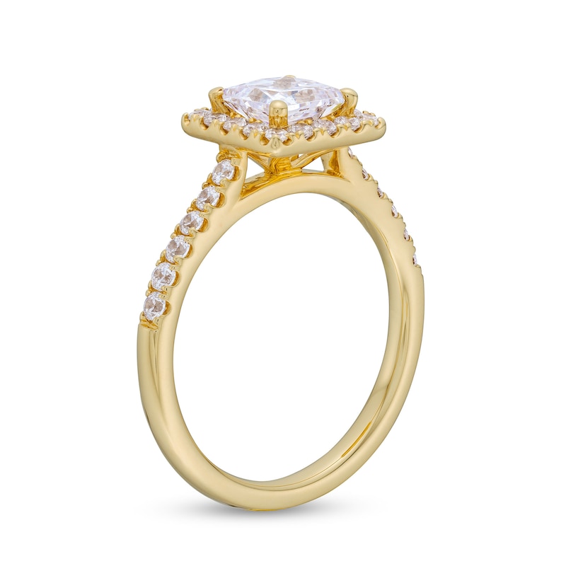 GIA-Graded Princess-Cut Centre Diamond 1.50 CT. T.W. Frame Engagement Ring in 14K Gold (F/SI2)|Peoples Jewellers