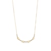 0.23 CT. T.W. Diamond "MAMA" Station Line Necklace in 10K Gold - 17"