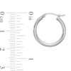 Thumbnail Image 1 of 18.5mm Tube Hoop Earrings in Hollow Platinum