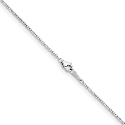 1.6mm Cable Chain Necklace in Solid Platinum