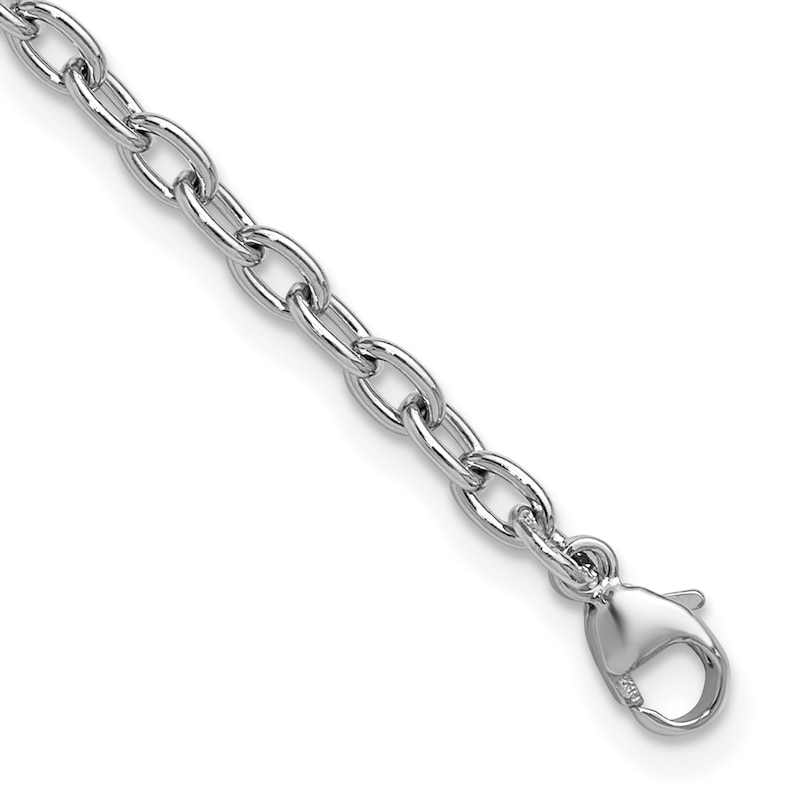 3.0mm Cable Chain Bracelet in Solid Platinum - 7.25"