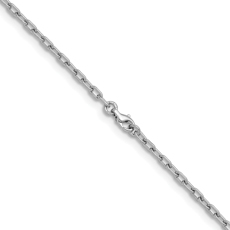 3.3mm Cable Chain Necklace in Solid Platinum - 20"
