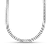 Thumbnail Image 0 of 4.3mm Diamond-Cut Curb Chain Necklace in Solid Platinum - 24"