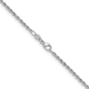 Thumbnail Image 1 of 2.2mm Rope Chain Necklace in Solid Platinum - 16"