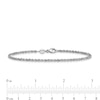Thumbnail Image 2 of 2.2mm Rope Chain Bracelet in Solid Platinum - 7.5"