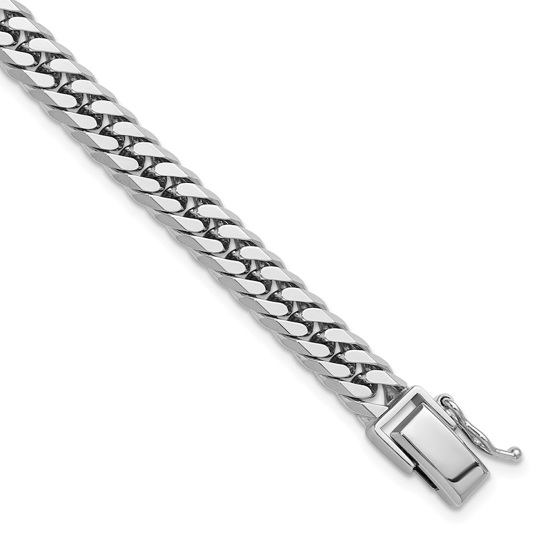 6.5mm Diamond-Cut Curb Chain Bracelet in Solid Platinum - 8"|Peoples Jewellers