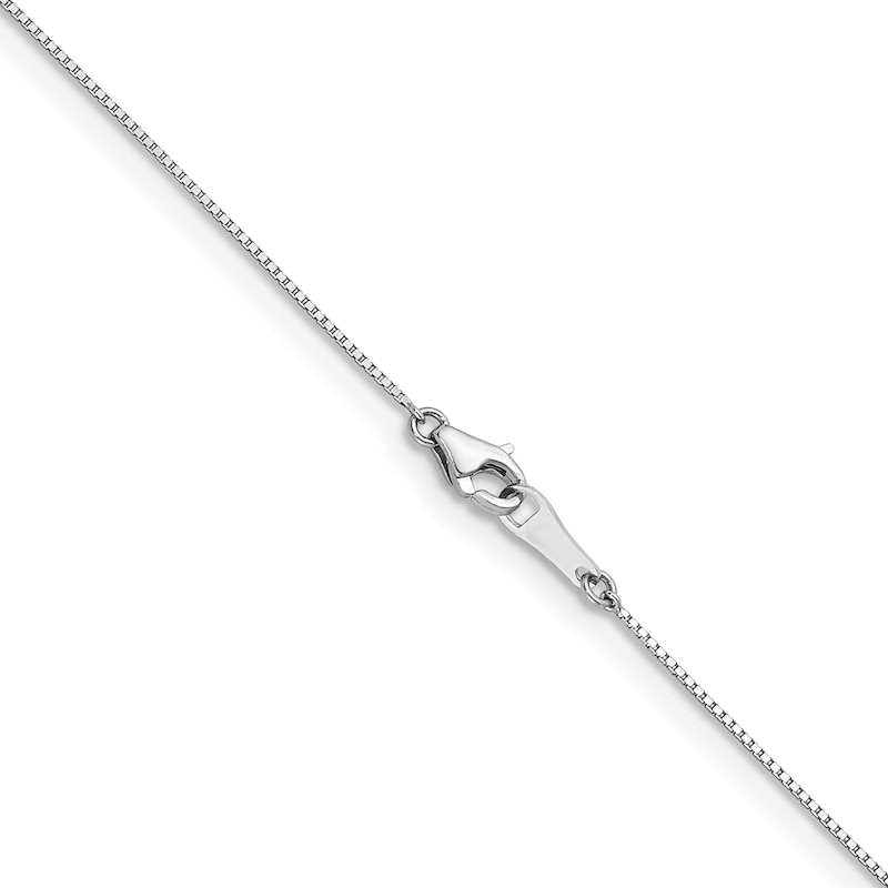 0.7mm Box Chain Necklace in Solid Platinum