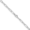 Thumbnail Image 1 of 3.4mm Paper Clip Chain Necklace in Solid Platinum - 18"