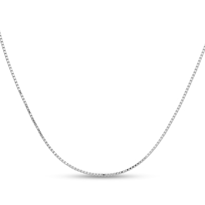 1.5mm Box Chain Necklace in Solid Platinum