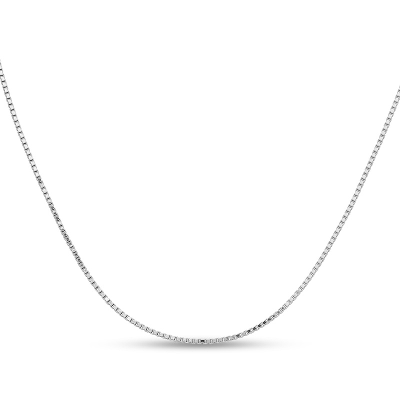 1.5mm Box Chain Necklace in Solid Platinum