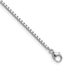 Thumbnail Image 2 of 1.5mm Box Chain Necklace in Solid Platinum - 18&quot;