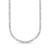 Thumbnail Image 0 of 3.2mm Figaro Chain Necklace in Solid Platinum - 20"