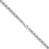 Thumbnail Image 1 of 3.4mm Rolo Chain Necklace in Solid Platinum - 16"