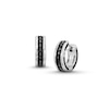 Thumbnail Image 0 of Vera Wang Men 0.29 CT. T.W. Black Diamond Huggie Hoop Earrings in Sterling Silver