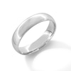 Men's 5.0mm Comfort-Fit Wedding Band in Sterling Silver