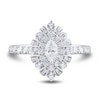 Thumbnail Image 1 of 0.95 CT. T.W. Marquise Diamond Double Shadow Frame Engagement Ring in 14K White Gold