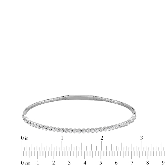 CT. T.W. Diamond Flexible Bangle in 10K Gold