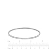 Thumbnail Image 2 of 1.00 CT. T.W. Diamond Flexible Bangle in 10K White Gold - 7.25”