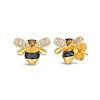 Thumbnail Image 0 of Le Vian® 0.43 CT. T.W. Tri-Colour Diamond Bee Stud Earrings in 14K Honey Gold™