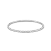 Thumbnail Image 0 of 0.30 CT. T.W. Diamond Alternating Flexible Bangle in 10K White Gold - 6.75”
