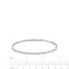 Thumbnail Image 2 of 0.30 CT. T.W. Diamond Alternating Flexible Bangle in 10K White Gold - 6.75”
