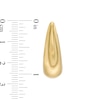 Thumbnail Image 1 of Italian Gold 26.0mm Chunky Oval Hoop Earrings in Sculpted Hollow 14K Gold