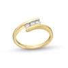 Thumbnail Image 0 of 0.30 CT. T.W. Diamond Trio Bypass Ring in 10K Gold