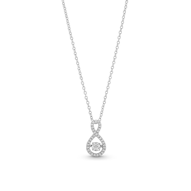 Unstoppable Love™ 0.15 CT. T.W. Diamond Infinity Pendant in Sterling Silver|Peoples Jewellers