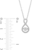 Thumbnail Image 2 of Unstoppable Love™ 0.15 CT. T.W. Diamond Infinity Pendant in Sterling Silver