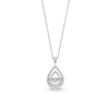 Unstoppable Love™ Diamond Accent Double Teardrop Pendant in Sterling Silver