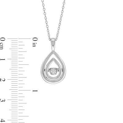 Unstoppable Love™ Diamond Accent Double Teardrop Pendant in Sterling Silver