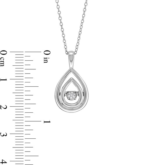 Unstoppable Love™ Diamond Accent Double Teardrop Pendant in Sterling Silver