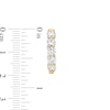 Thumbnail Image 2 of 3.00 CT. T.W. Certified Lab-Created Diamond Inside-Out Hoop Earrings in 14K Gold (F/SI2)