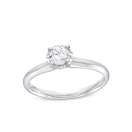 0.30 CT. Diamond Miracle Solitaire Engagement Ring in 14K White Gold (J/I3)