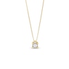 Canadian Certified Centre Diamond 0.50 CT. T.W. Square Block Pendant in 14K Gold (I/I2)