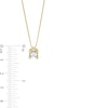 Canadian Certified Centre Diamond 0.50 CT. T.W. Square Block Pendant in 14K Gold (I/I2)