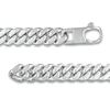 Thumbnail Image 2 of Previously Owned - Diamond-Cut 10.7mm Cuban Curb Chain Bracelet in Solid Sterling Silver  - 8.5"