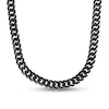 Thumbnail Image 0 of Previously Owned - Men's 0.75 CT. T.W. Black Diamond Cuban Curb Chain Necklace in Sterling Silver – 22"