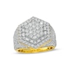 Thumbnail Image 0 of Previously Owned - Men's 3.80 CT. T.W. Diamond Multi-Row Geometric Ring in 10K Gold