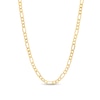 Thumbnail Image 0 of Previously Owned - 3.3mm Diamond-Cut Figaro Chain Necklace in Hollow 10K Gold - 22"