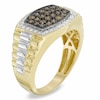 Thumbnail Image 1 of Previously Owned - Men's 1.00 CT. T.W. Champagne and White Diamond Ring in 10K Gold