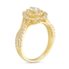 Previously Owned - 0.95 CT. T.W. Pear-Shaped Diamond Double Frame Engagement Ring in 10K Gold (I/I2)