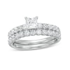 Thumbnail Image 0 of Previously Owned - 1.50 CT. T.W. Princess-Cut Diamond Bridal Set in 14K White Gold