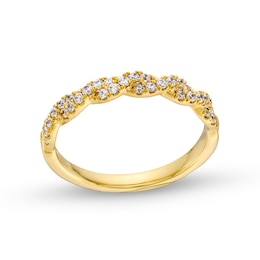 Previously Owned - Circle of Gratitude® Collection 0.25 CT. T.W. Diamond Braided Band in 10K Gold