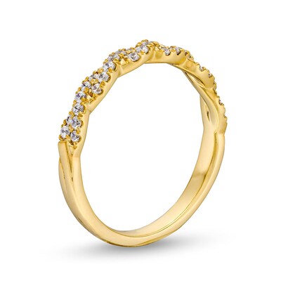 Previously Owned - Circle of Gratitude® Collection 0.25 CT. T.W. Diamond Braided Band in 10K Gold